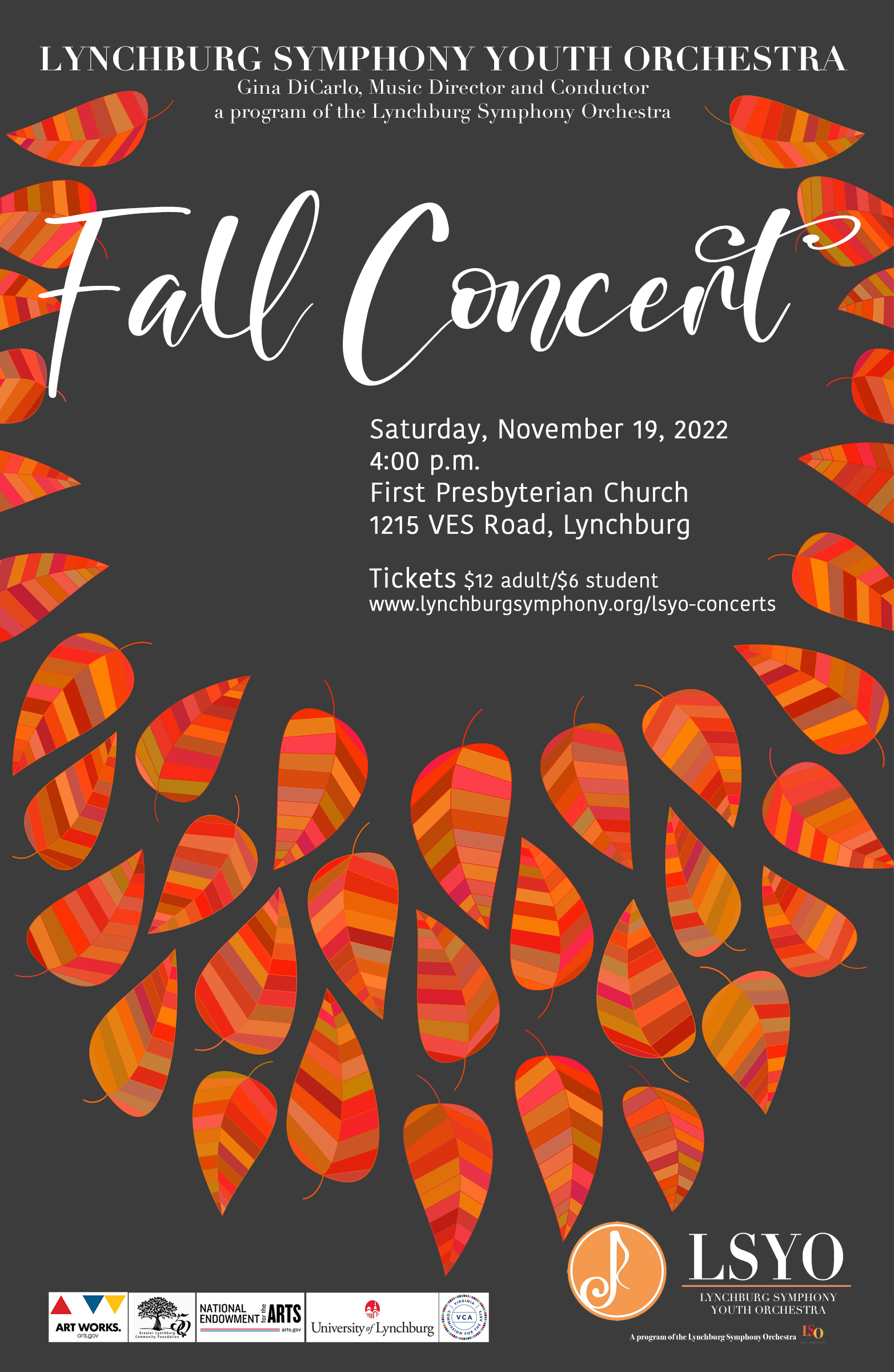 2022 LSYO Fall Concert Poster