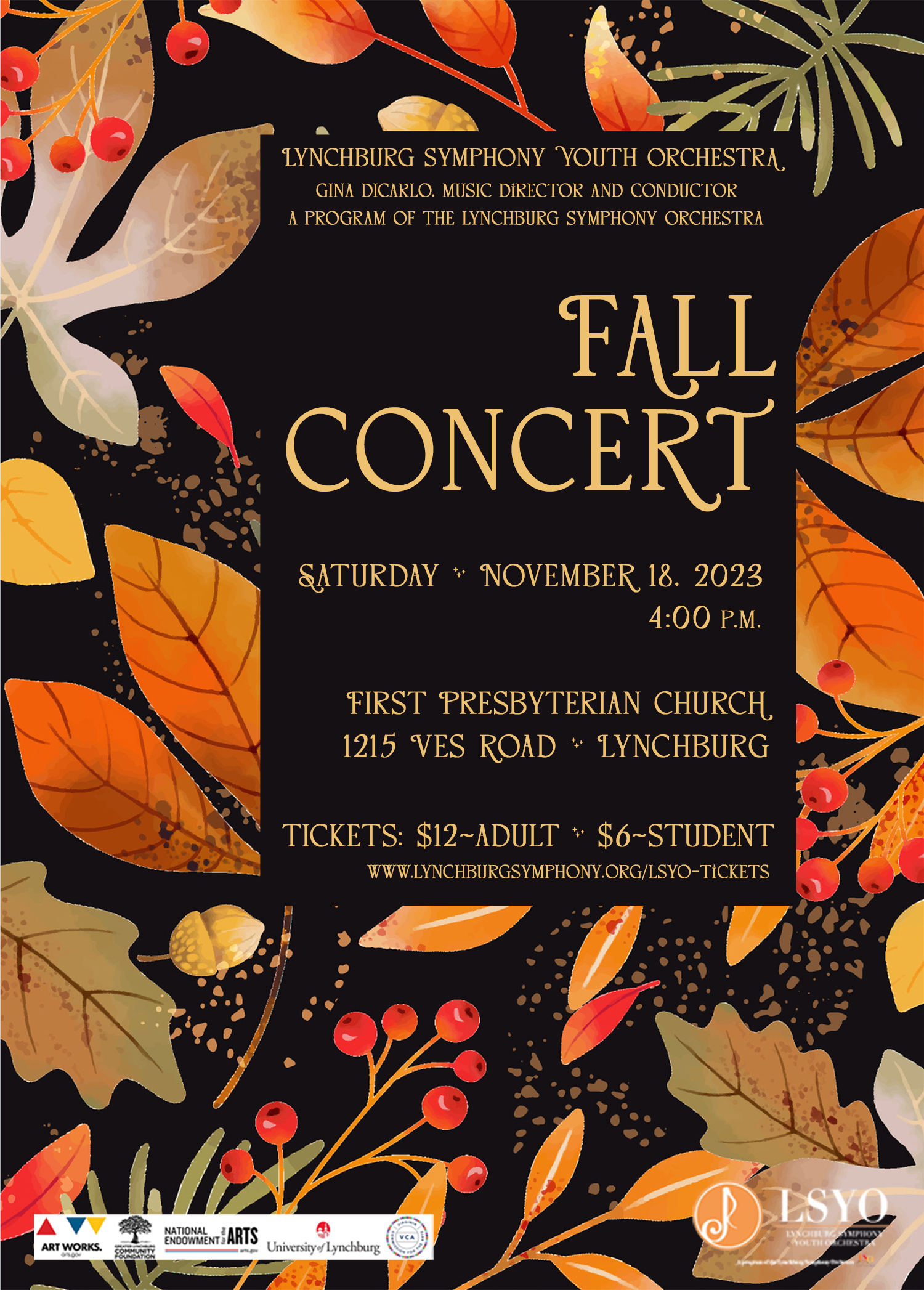 2023 LSYO Fall Concert poster-5x7